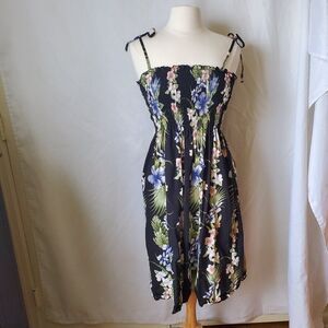 Pacific Apparel Hibiscus Stephanotis Tube Top sun dress Made in the USA One Size